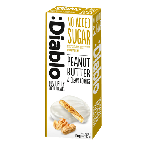 DIABLO PEANUT BUTTER & CREAM COOKIES 100G