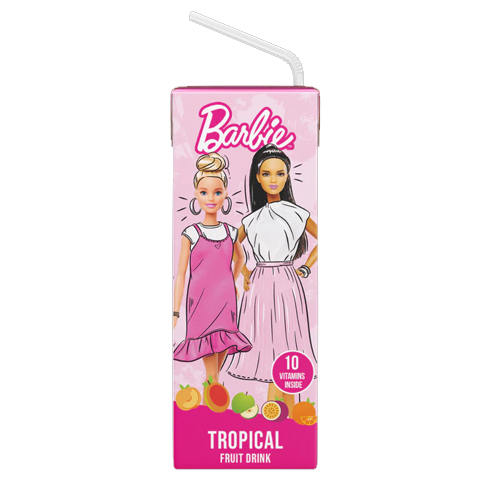 BARBIE MULTI-VITAMIN TROPICAL FRUIT TETRA DRINK 200ML