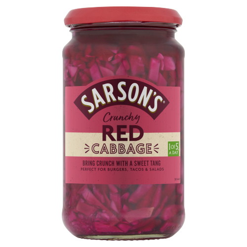 SARSONS SWEET & MILD RED CABBAGE 445G