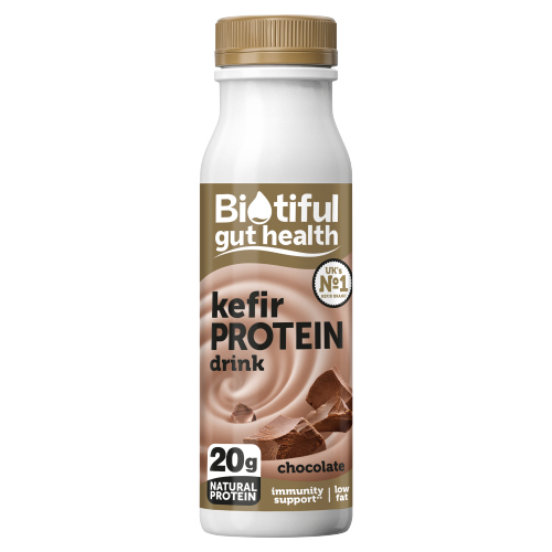 BIOTIFUL GUT HEALTH KEFIR CHOCOLATE HIGH PROTEIN DRINK 330ML