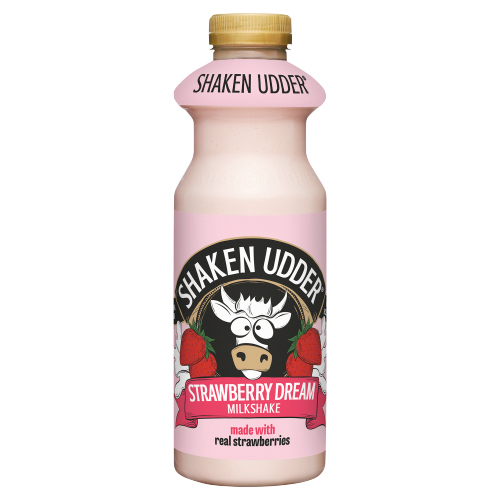 SHAKEN UDDER STRAWBERRY MILKSHAKE 750ML