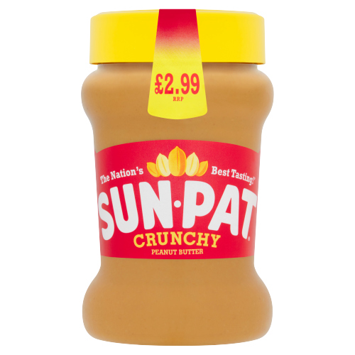 SUN-PAT CRUNCHY PEANUT BUTTER PMP JAR £2.99 300G
