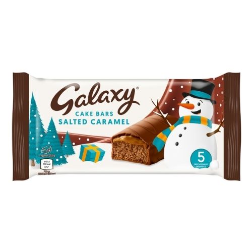 GALAXY SALTED CARAMEL 5 CAKE BARS 129.55G