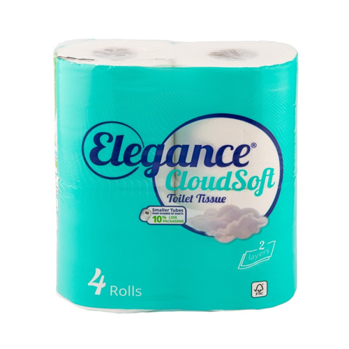 ELEGANCE CLOUD SOFT T TISSUE PMP £1.19 4ROLL
