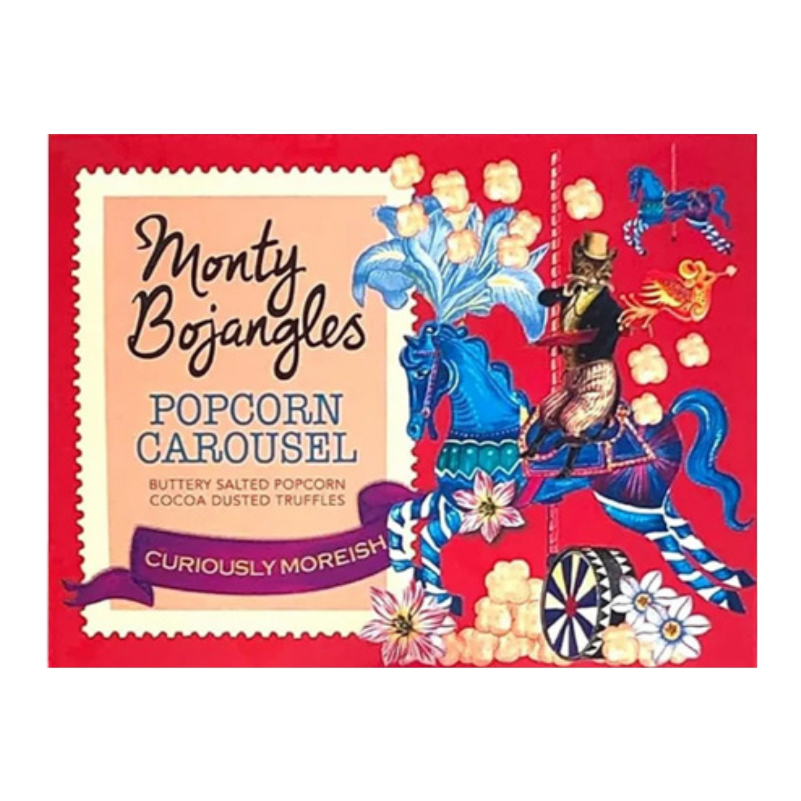 MONTY BOJANGLES POPCORN CAROUSEL CHOCOLATEY TRUFFLES 150G-XMAS