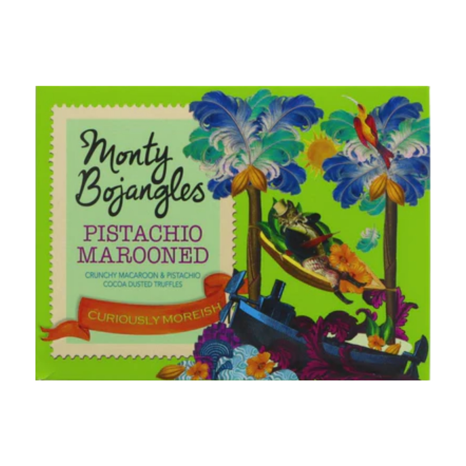 MONTY BOJANGLES PISTACHIO MAROONED CHOCOLATEY TRUFFLES 150G-XMAS