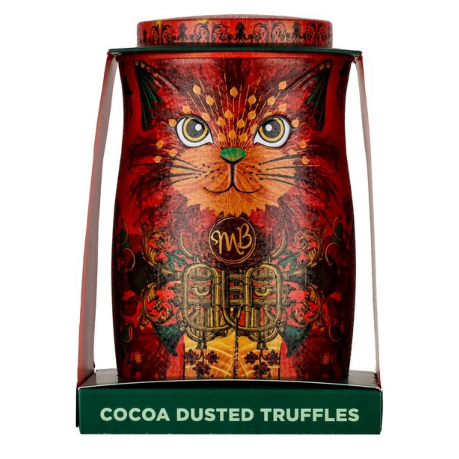 MONTY BOJANGLES ORANGE ANGELICAL FIRE DANCER CAT TIN 135G-XMAS