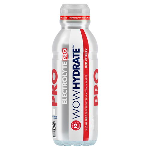WOW HYDRATE ELECTROLYRE PRO RED CHERRY PET 500ML