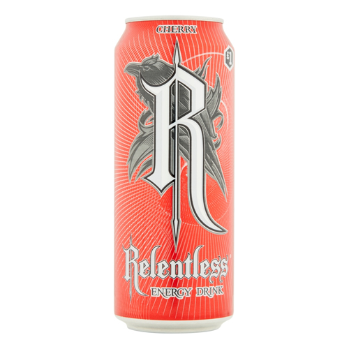 RELENTLESS CHERRY CAN PMP £1.00 500ML