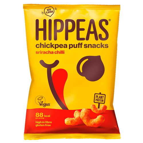 HIPPEAS CHICKPEA PUFF SNACKS SRIRACHA CHILLI 22G