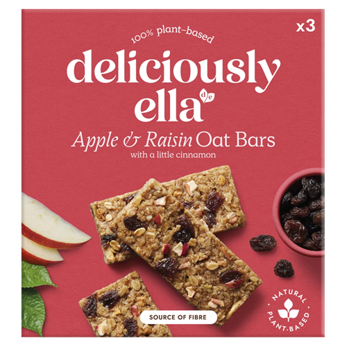 DELICIOUSLY ELLA GLUTEN FREE APPLE & RAISIN OAT BAR 150G