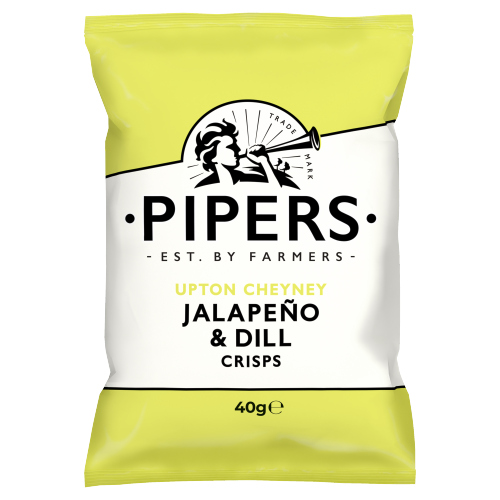 PIPERS UPTON CHEYNEY JALAPENO & DILL CRISPS 40G