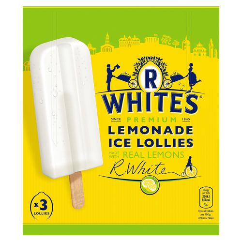 R WHITES LEMONADE LOLLIES 3PK