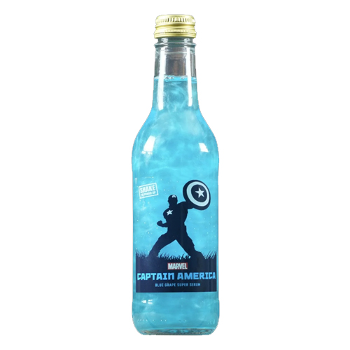MARVEL CAPTAIN AMERCIA BLUE GRAPE SUPER SERUM FLAVOUR DRINK 330ML