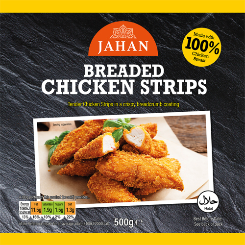 JAHAN BREADED STRIPS 500G