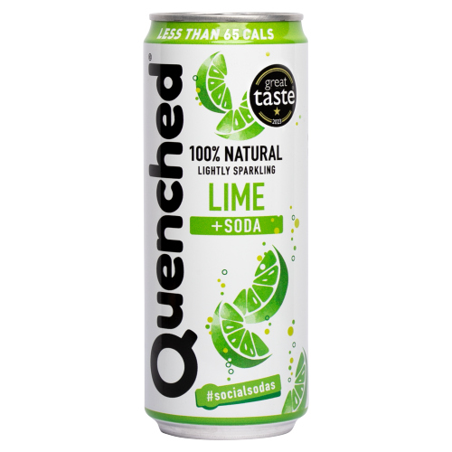 QUENCHED LIME & SODA SGL CAN 330ML