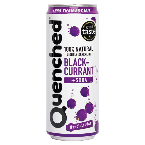 QUENCHED BLACKCURRANT & SODA SGL CAN 330ML