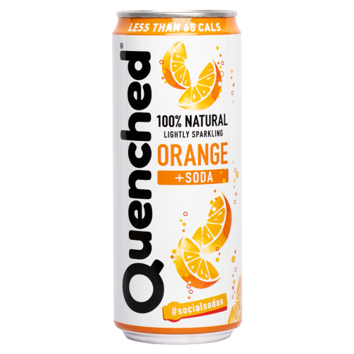 QUENCHED ORANGE & SODA SGL CAN 330ML
