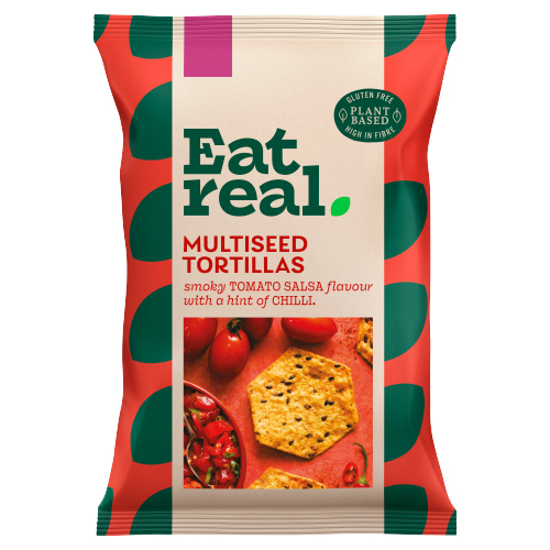 EAT REAL MULTISEED TORTILLA CHIPS SMOKY PAPRIKA SALSA 160G