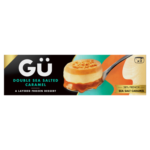 GU DOUBLE SEA SALTED CARAMEL FROZEN DESSERT 2PK