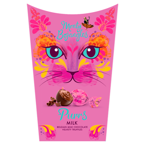 MONTY BOJANGLES PURRS BELGIAN MILK CHOCOLATE TRUFFLE BALLS GIFT BOX 200G-XMAS