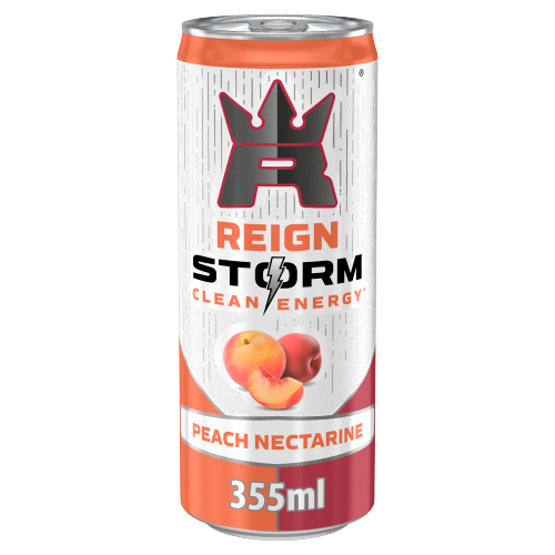 REIGN STORM PEACH NECTARINE CAN 12X 355ML
