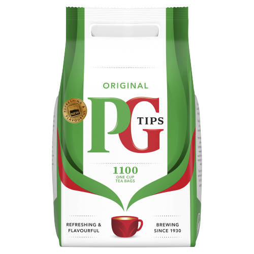 PG TIPS ORIGINAL 1100 ONE CUP TEA BAGS 2.2KG