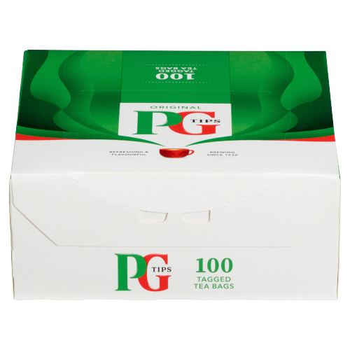 PG TIPS 100 ORIGINAL TAGGED TEA BAGS 250G