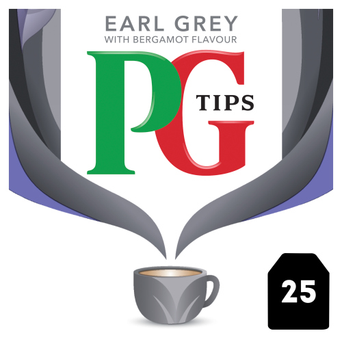 PG TIPS EARL GREY WITH BERGAMOT FLAVOUR 25 ENVELOPES 57.5G