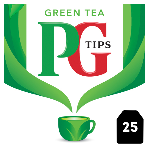 PG TIPS GREEN TEA 25 ENVELOPES 35G