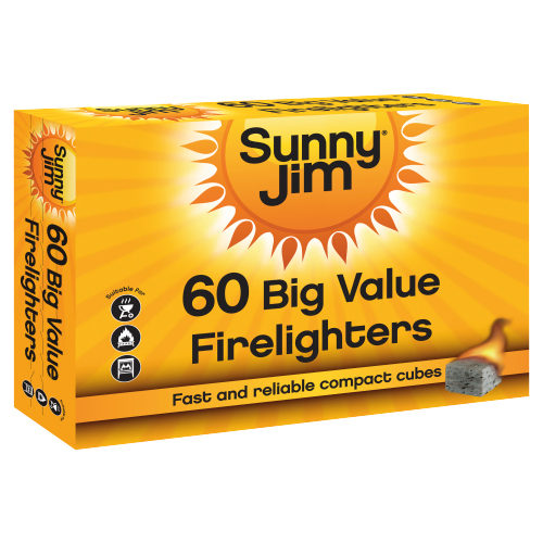 SUNNY JIM FIRELIGHTERS BLOCK 60PK