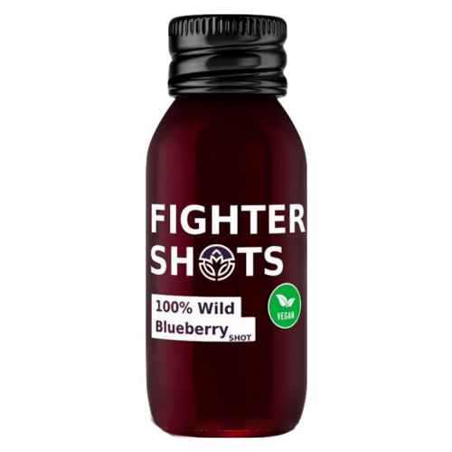 FIGHTER SHOTS+ 100% WILD BLUEBERRY 60ML