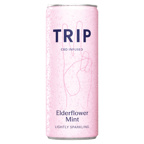 TRIP CBD INFUSED ELDERFLOWER MINT 250ML