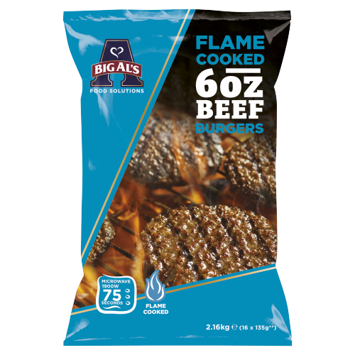 BIG AL'S BIG EAT FLAME COOKED BEEF BURGERS 2.16KG