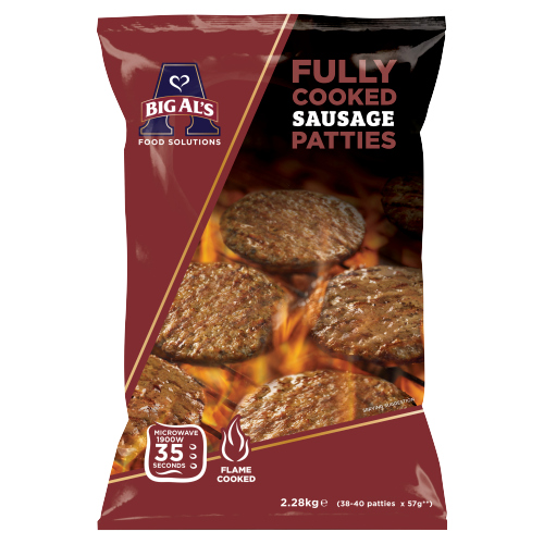 BIG AL'S SAUSAGE PATTY (2X40X55G)2.2KG