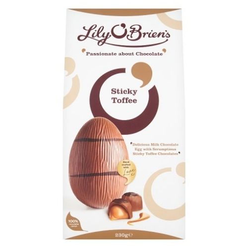 LILY O'BRIEN'S STICKY TOFFEE EGG 230G-XMAS
