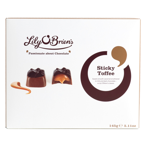 LILY O'BRIEN'S STICKY TOFFEE 145G