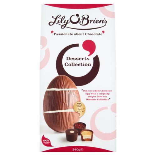 LILY O'BRIEN'S DESSERTS POUCH EGG 240G-XMAS