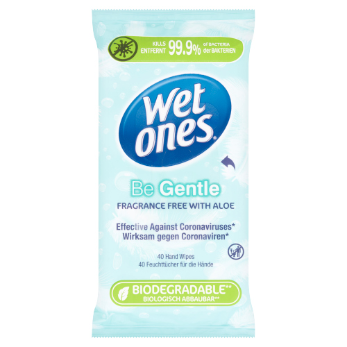 WET ONES BE GENTLE BIODEGRADABLE 40S