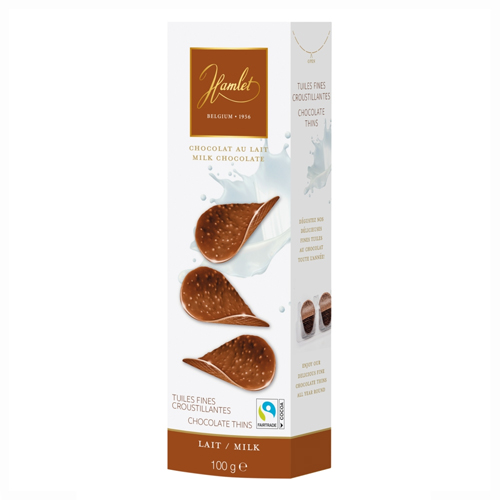 HAMLET MILK CHOCOLATE THINS 100G
