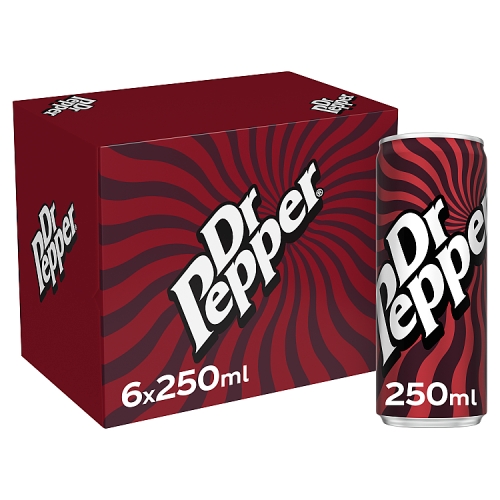 DR PEPPER CAN 6PK 250ML