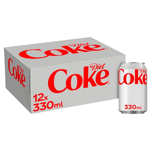 DIET COKE CAN 12PK 330ML