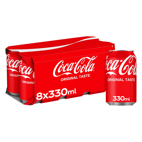 COKE CAN 8PK 330ML
