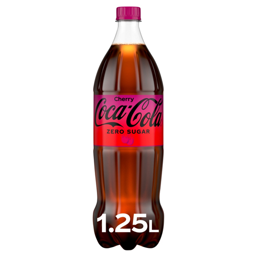 COKE ZERO CHERRY PET 1.25L