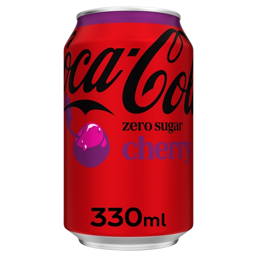 COKE ZERO CHERRY CAN 24X 330ML