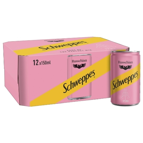 SCHWEPPES RUSSCHIAN CAN 12PK 150ML