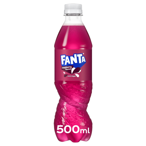 FANTA RASPBERRY ZERO SUGAR PET 500ML