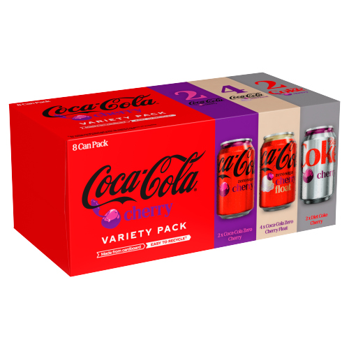 COKE CHERRY VARIETY PACK 8PK 330ML