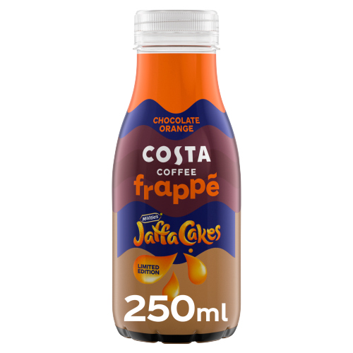 COSTA COFFEE FRAPPE JAFFA CAKES CHOCOLATE ORANGE ICED COFFEE 250ML