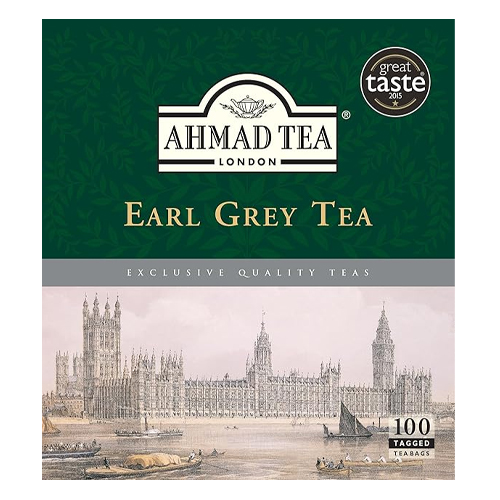 AHMAD TEAS EARL GREY TEA 100 TEA BAGS 2G